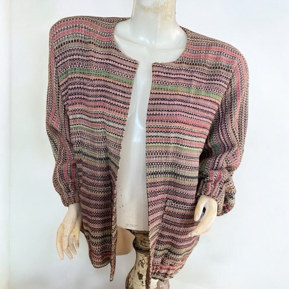 ❄️ 50% off winter Toshki For Maryszka  vintage woven shoulder pad jacket L/XL